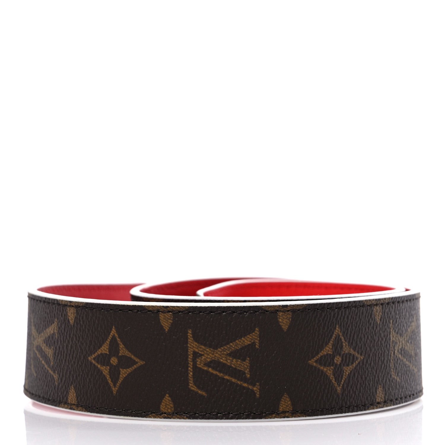 Louis Vuitton Monogram Bandouliere Shoulder Strap Red 2 of 4