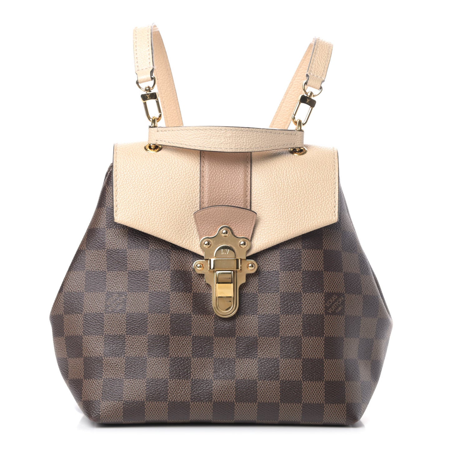Damier Ebene Clapton Backpack Creme
