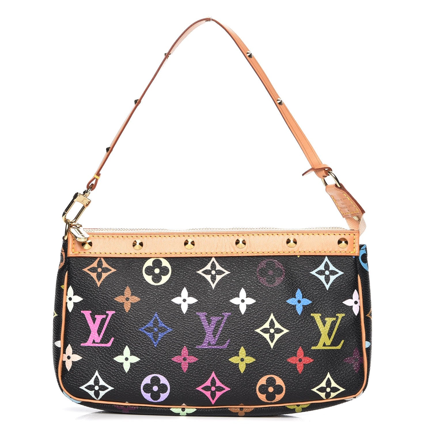 Louis Vuitton Monogram Multicolor Pochette Accessories Black 1 of 9