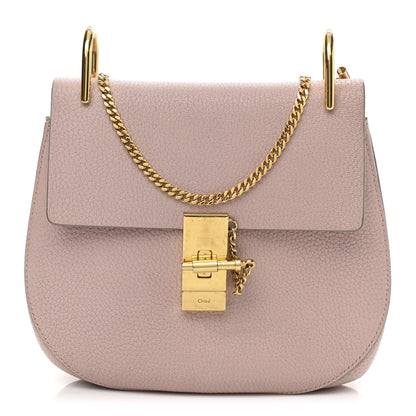 Chloe Grained Lambskin Drew Shoulder Bag Cement Pink 1 of 13