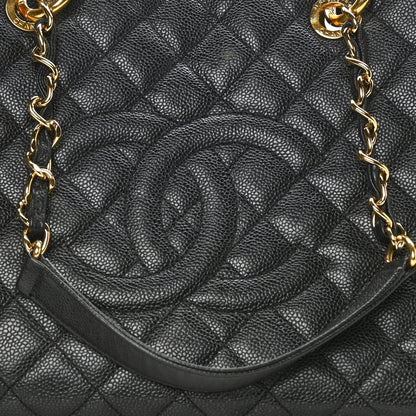 Chanel Caviar Quilted XL Grand Shopping Tote GST Black 9 of 11
