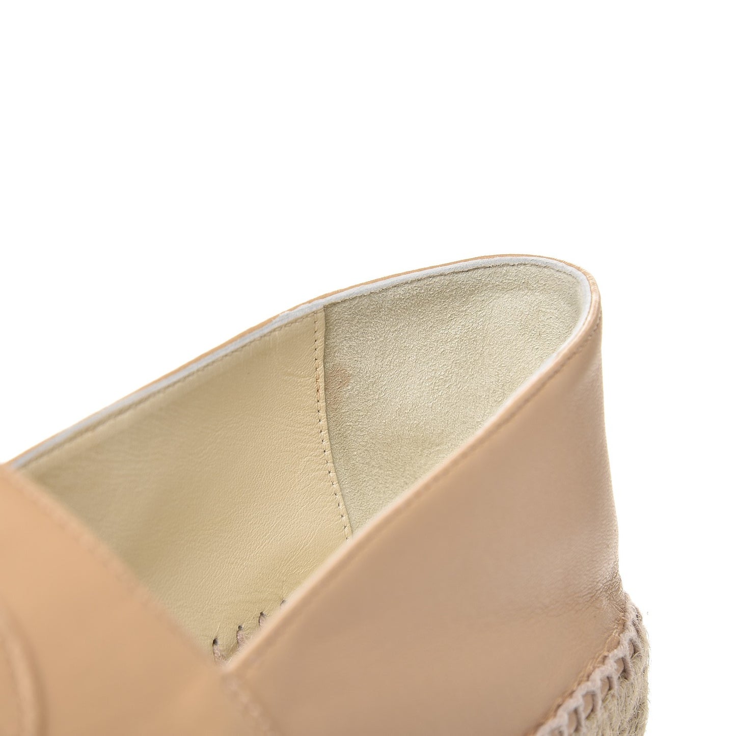 Lambskin CC Espadrilles 37 Beige Black