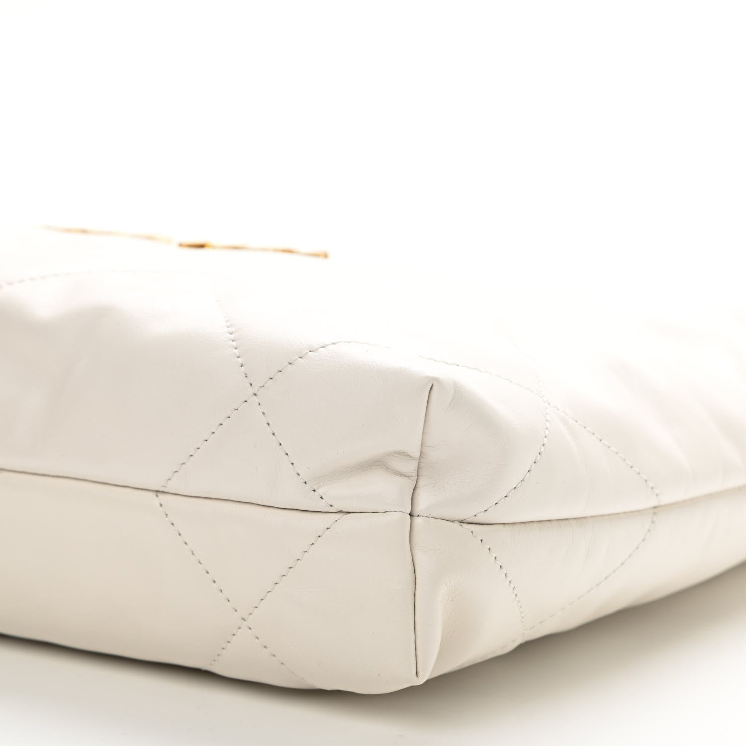 Chanel Shiny Calfskin Quilted Small Chanel 22 White 11 of 12