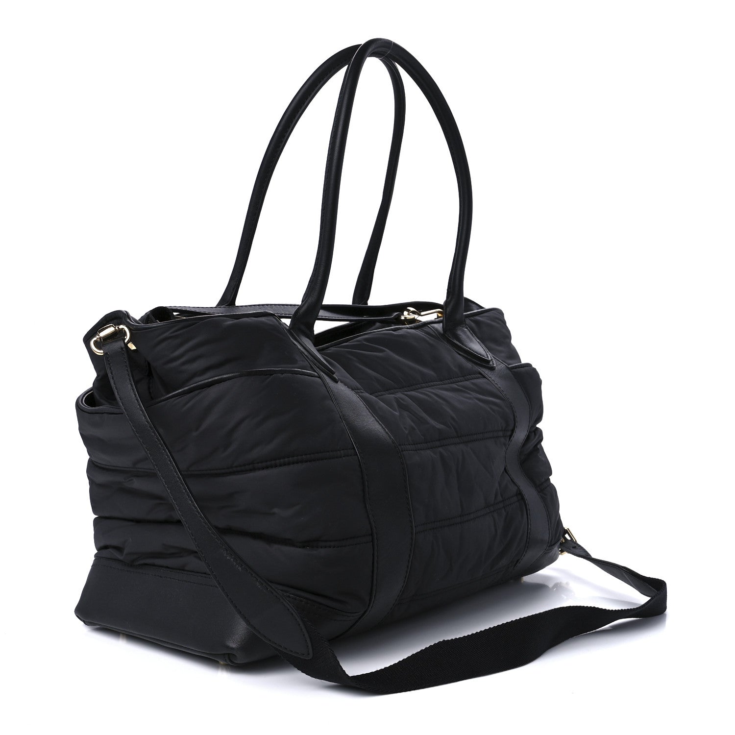 Burberry Nylon Large Olympia Diaper Bag Black 3 of 14