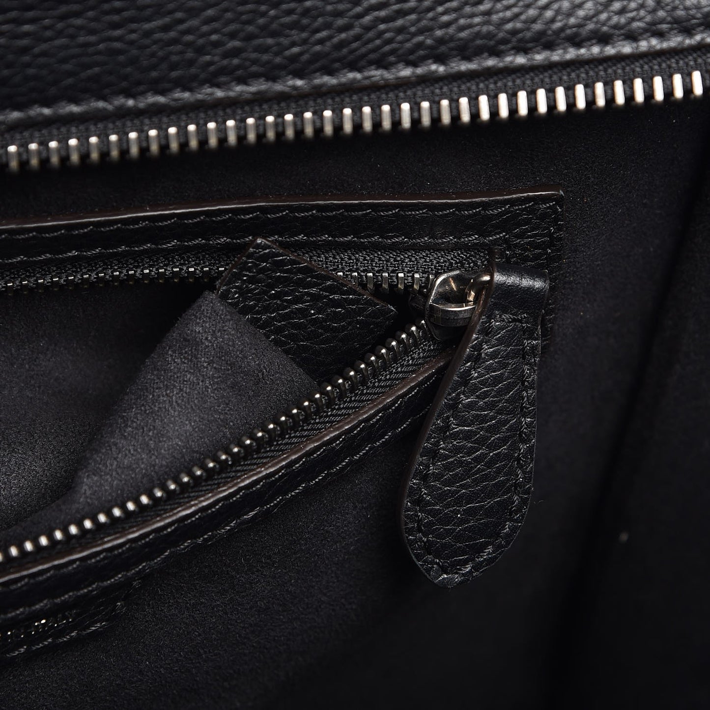 Drummed Calfskin Mini Luggage Black