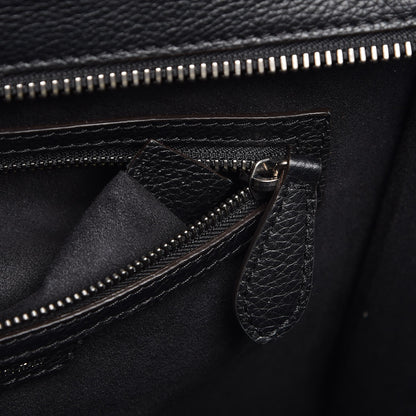 Celine Drummed Calfskin Mini Luggage Black 7 of 7