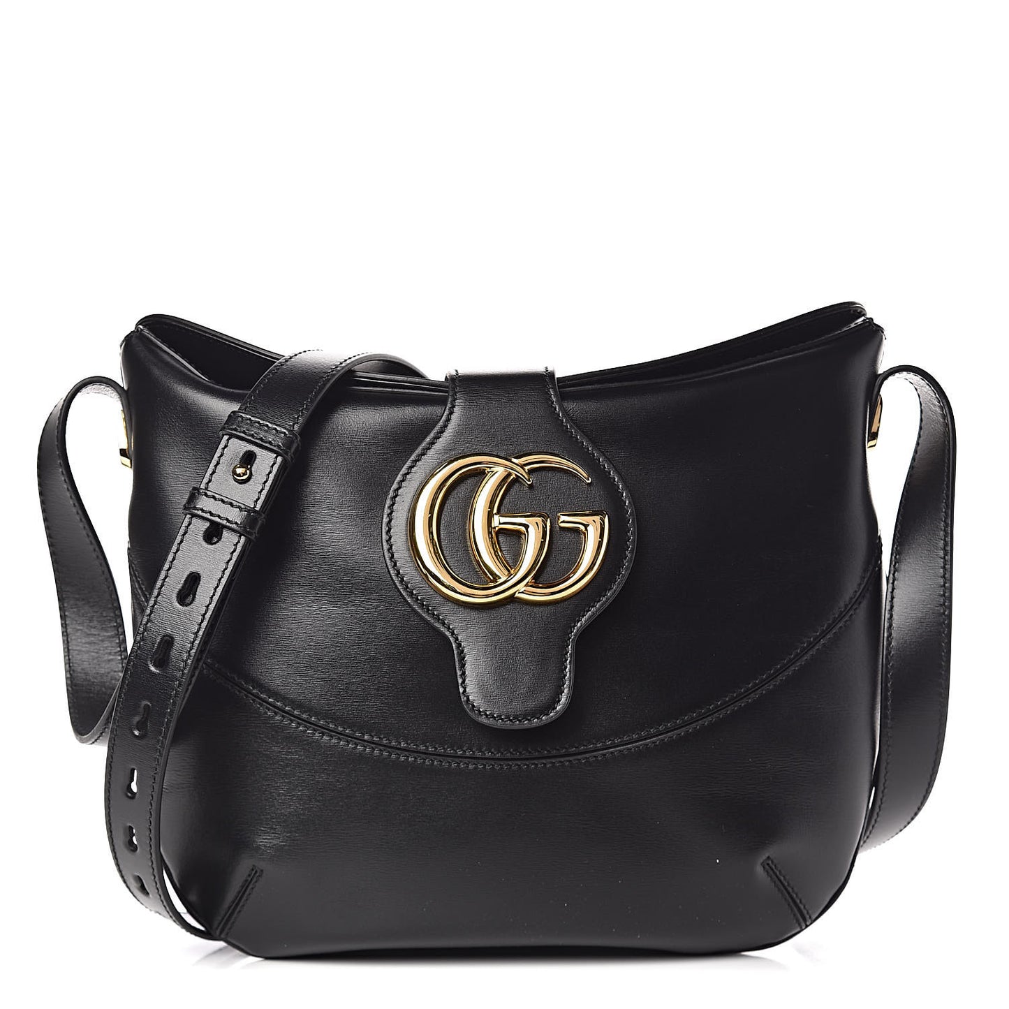 Calfskin Medium Arli Shoulder Bag Black