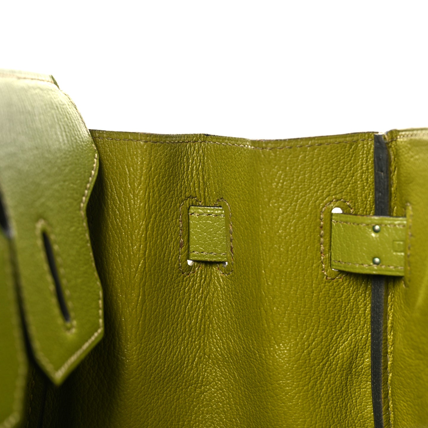 Chevre Mysore Bi-Color Birkin 30 Vert Anis Vert Chartreuse