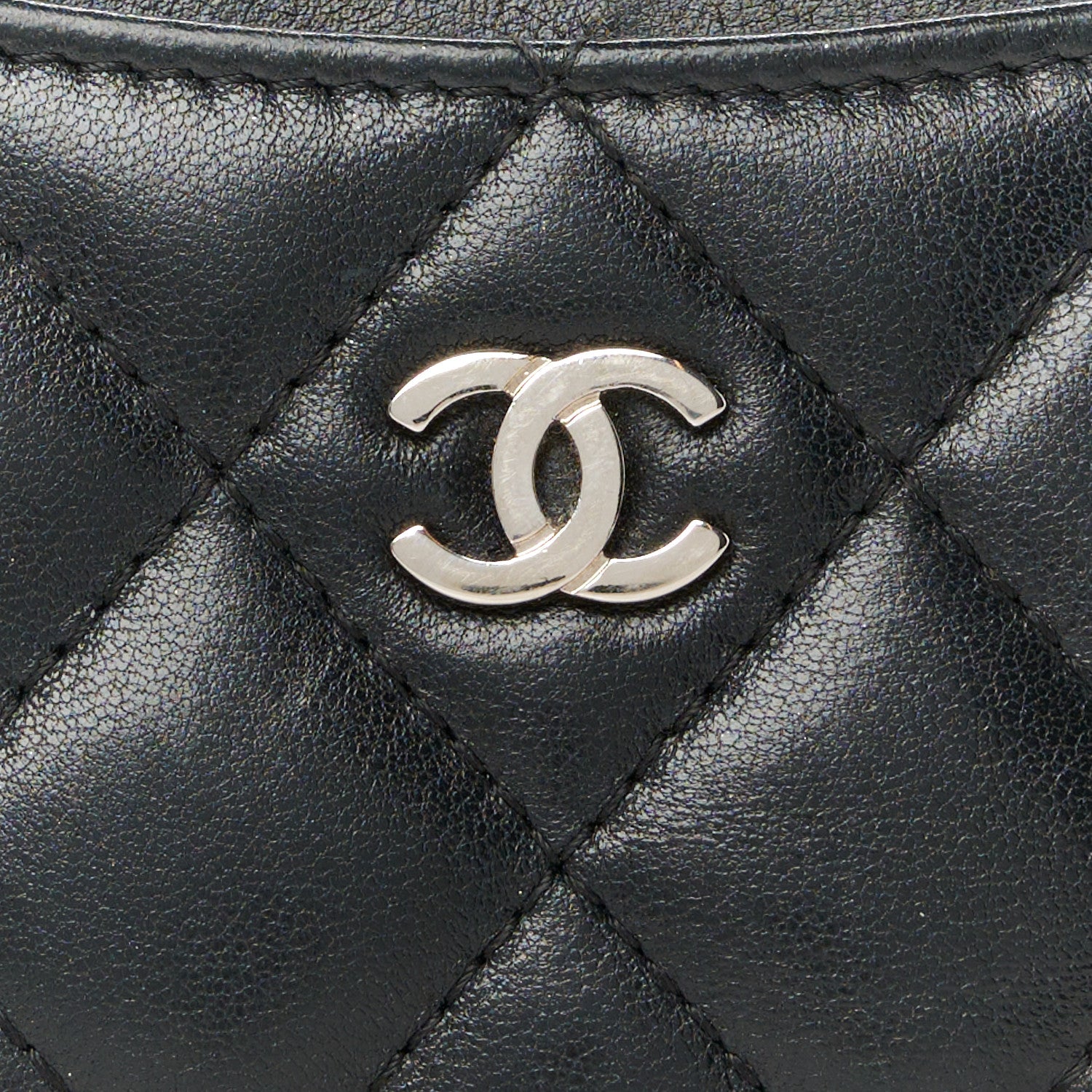 Chanel Lambskin Quilted Card Holder Black 9 of 9