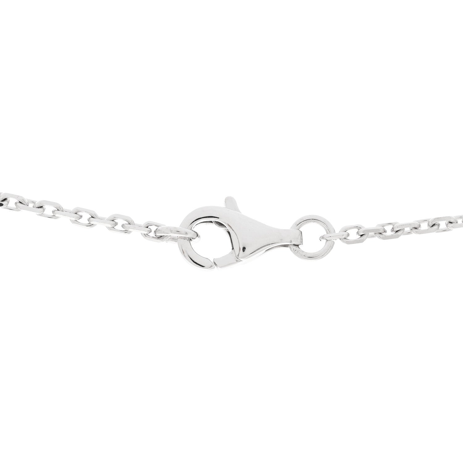 Chanel 18K White Gold Diamond Small Fil De Camelia Pendant Necklace 4 of 8