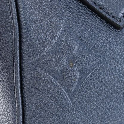 Louis Vuitton Metallic Empreinte Monogram Giant Speedy Bandouliere 20 Navy Nacre 10 of 11