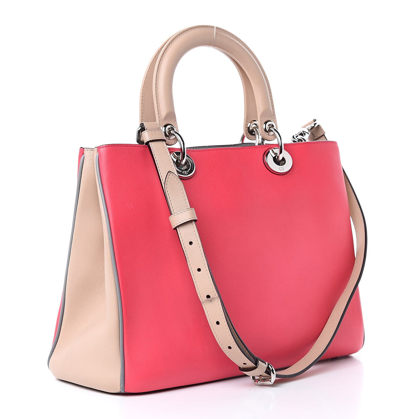 Smooth Calfskin Medium Tri-Color Diorissimo Multicolor