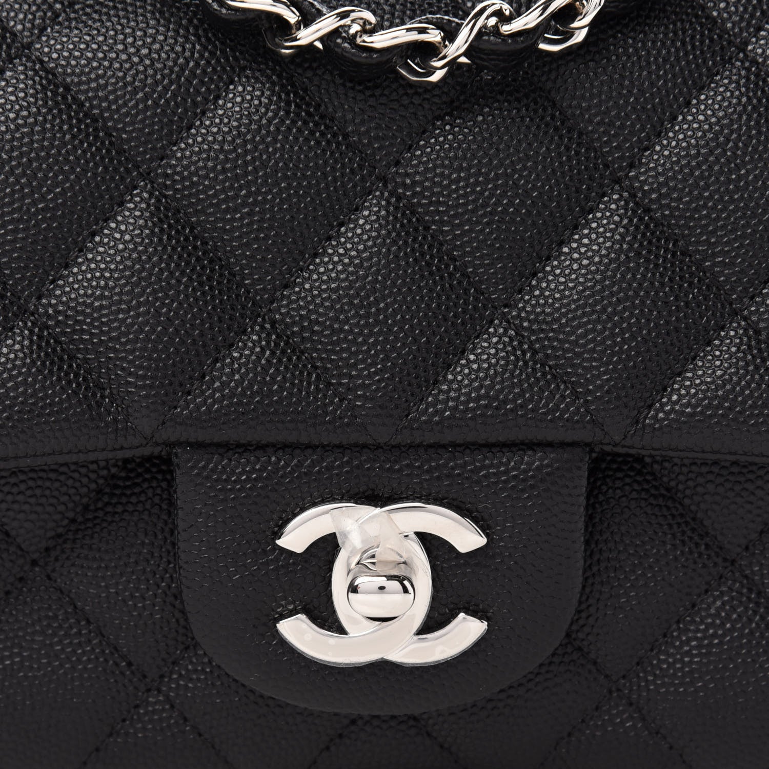 Chanel Caviar Quilted Mini Rectangular Flap Black 10 of 11