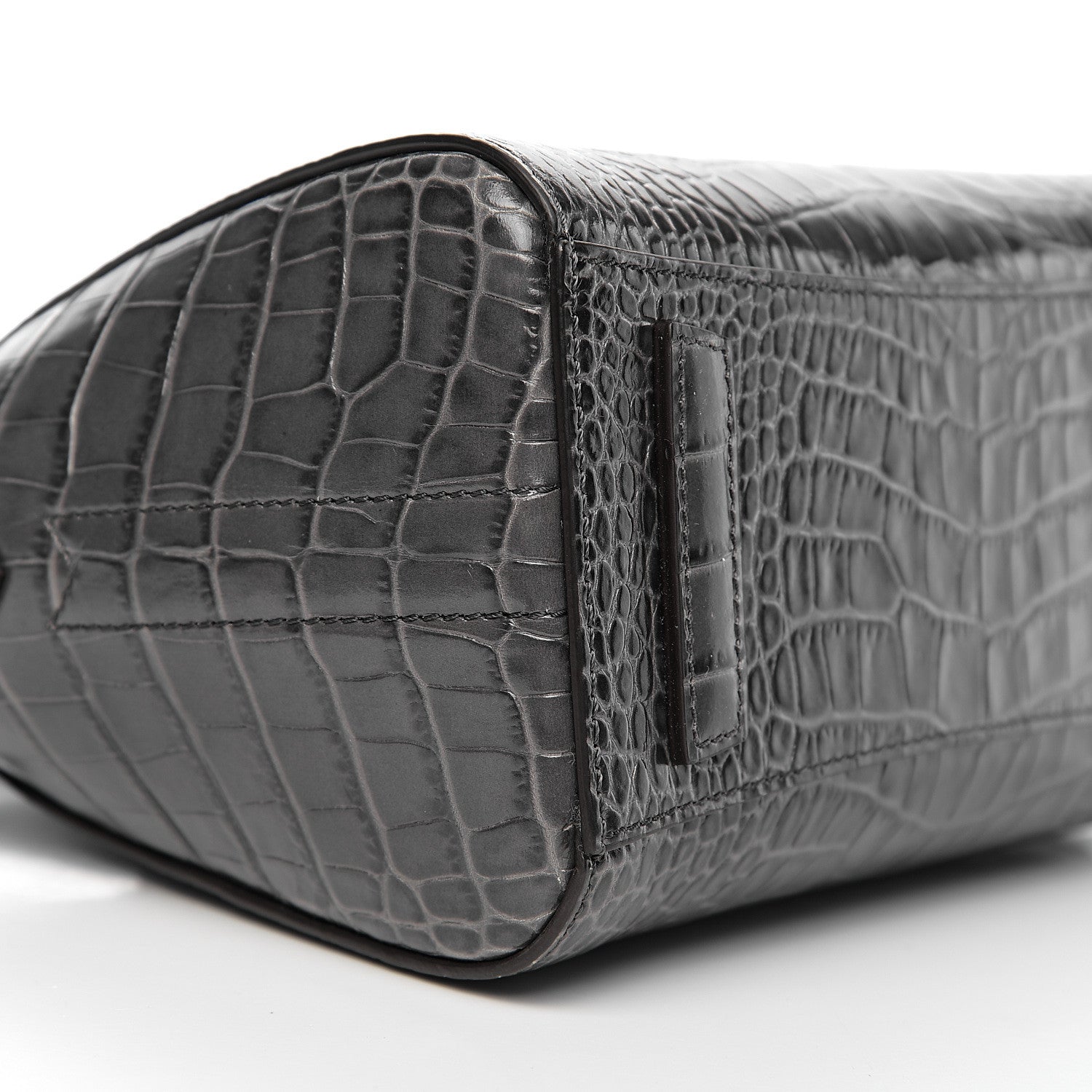 Givenchy Calfskin Crocodile Embossed Mini Antigona Storm Grey 8 of 10