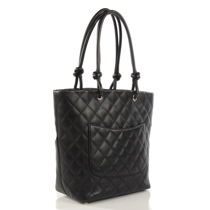 Chanel Calfskin Quilted Medium Cambon Tote Black 4 of 10