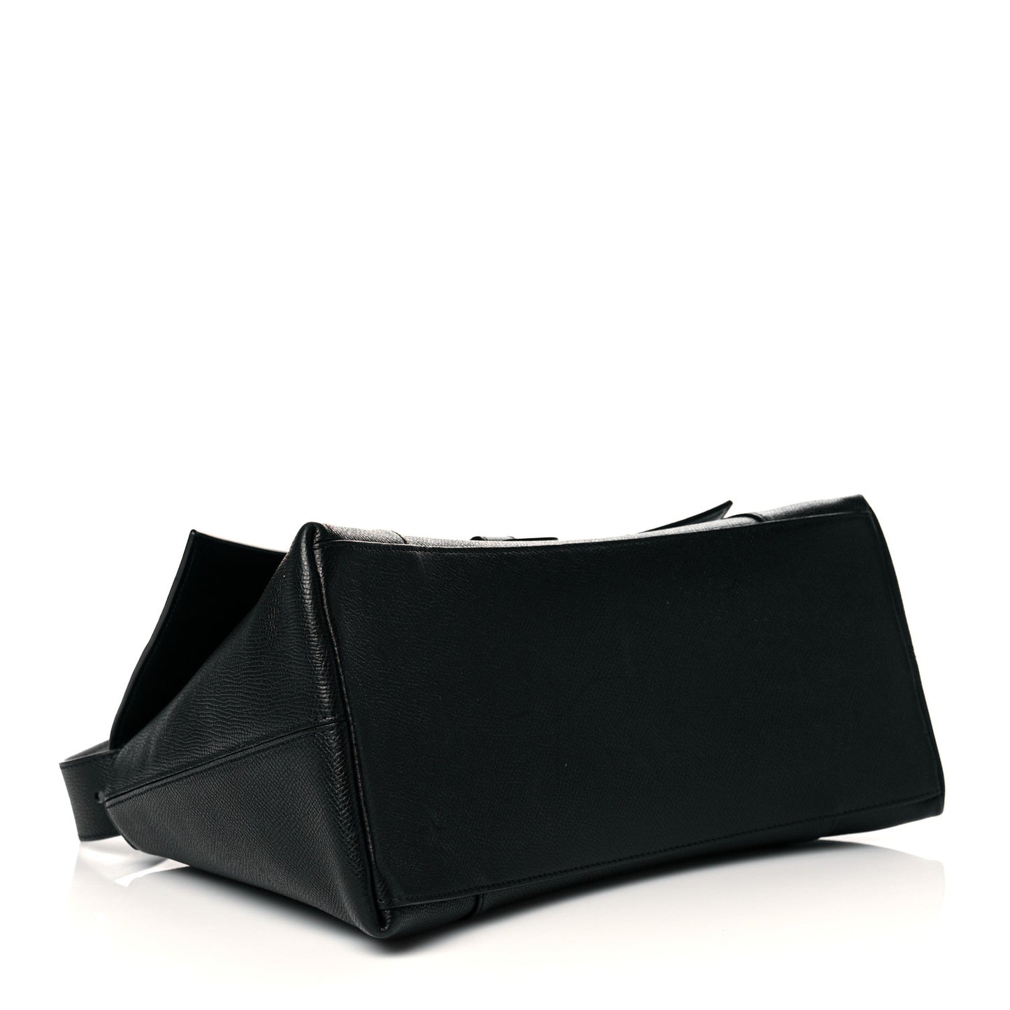 Grained Calfskin Monochrome M Downtown Shoulder Bag Black
