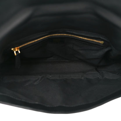 Fendi Nappa FF 1974 Embossed Large Baguette Black 5 of 10