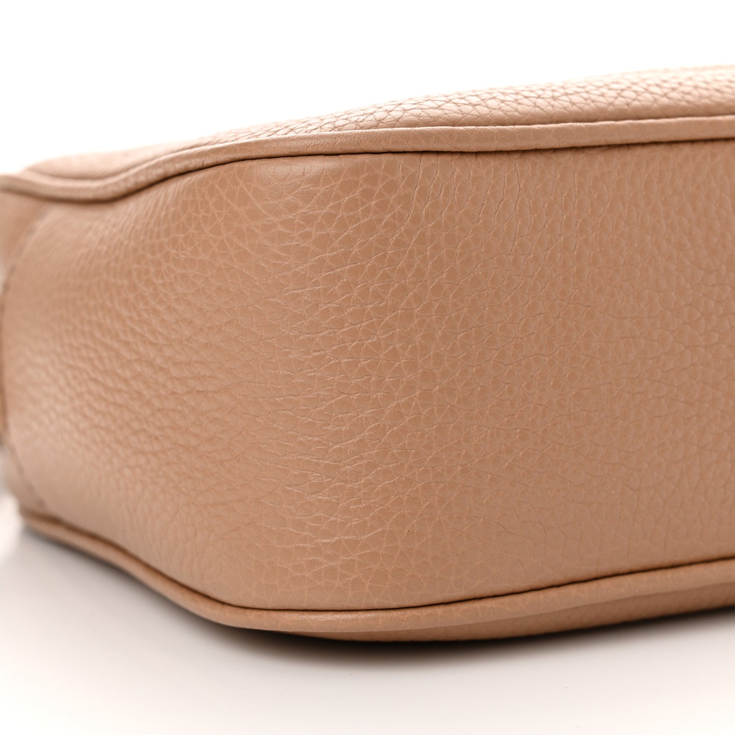 Pebbled Calfskin Small Soho Disco Bag Rose Beige