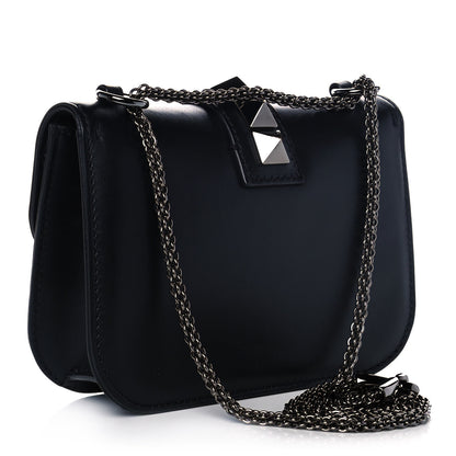 Valentino Garavani Vitello Small Glam Lock Rockstud Flap Black 3 of 10
