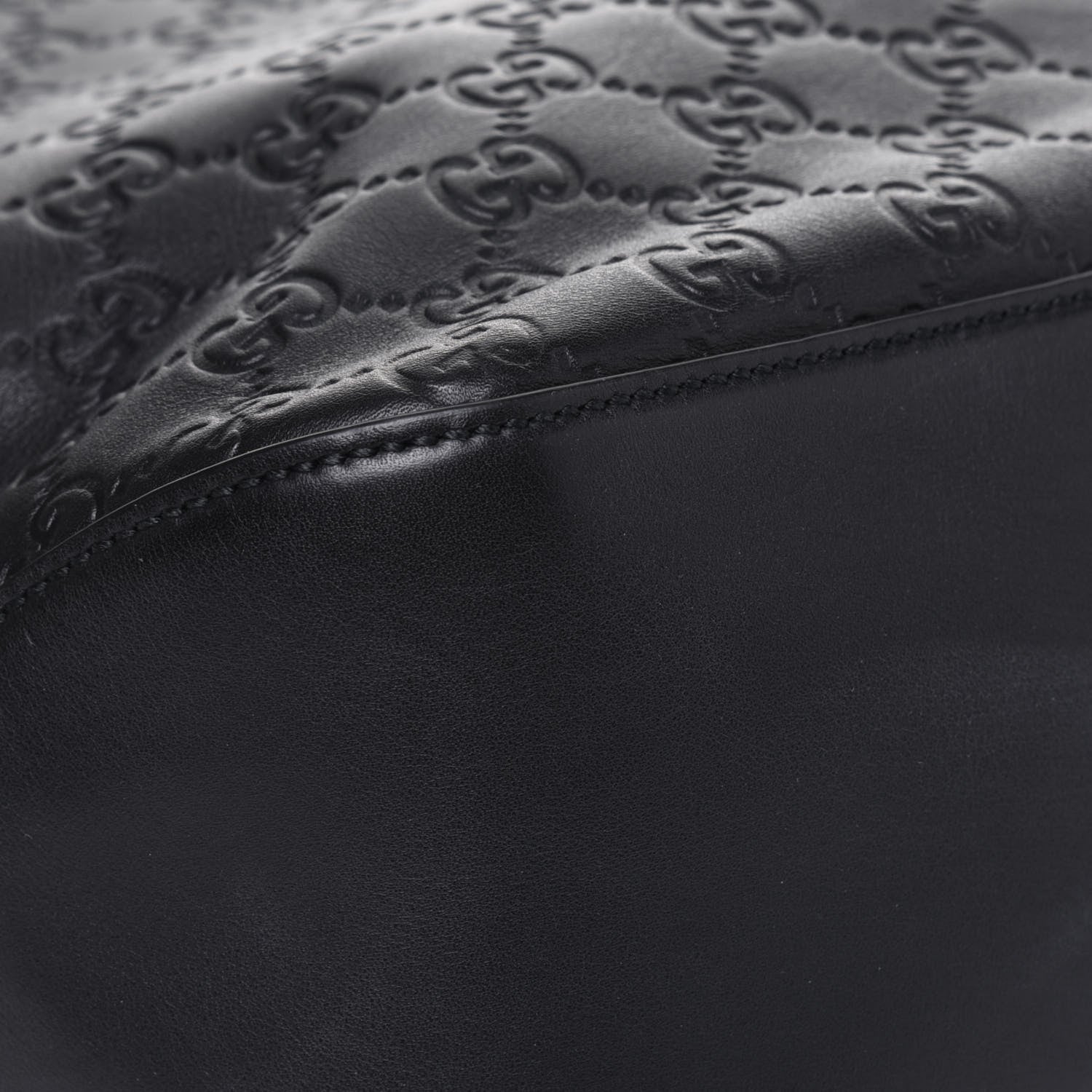 Gucci Guccissima Signature Large Linea A Hobo Black 11 of 15