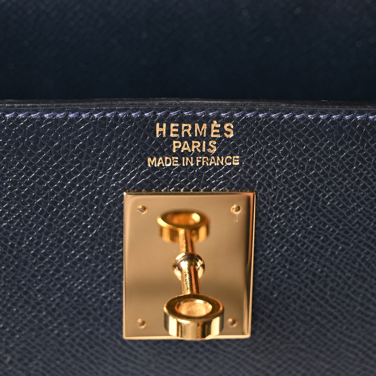 Hermes Courchevel Kelly Sellier 32 Bleu Marine 6 of 10