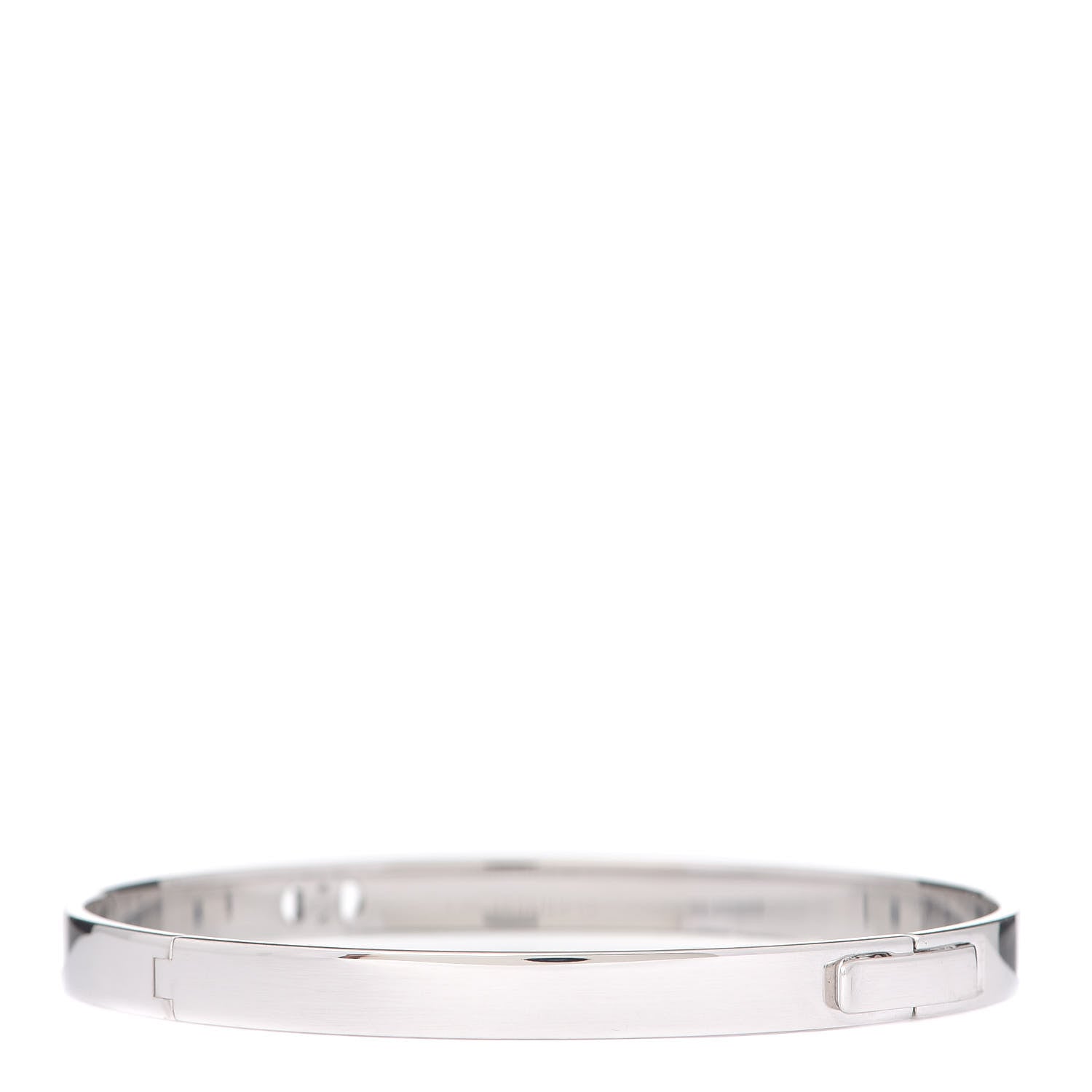 Hermes 18K White Gold Diamond PM H D'Ancre Bracelet LG 3 of 6