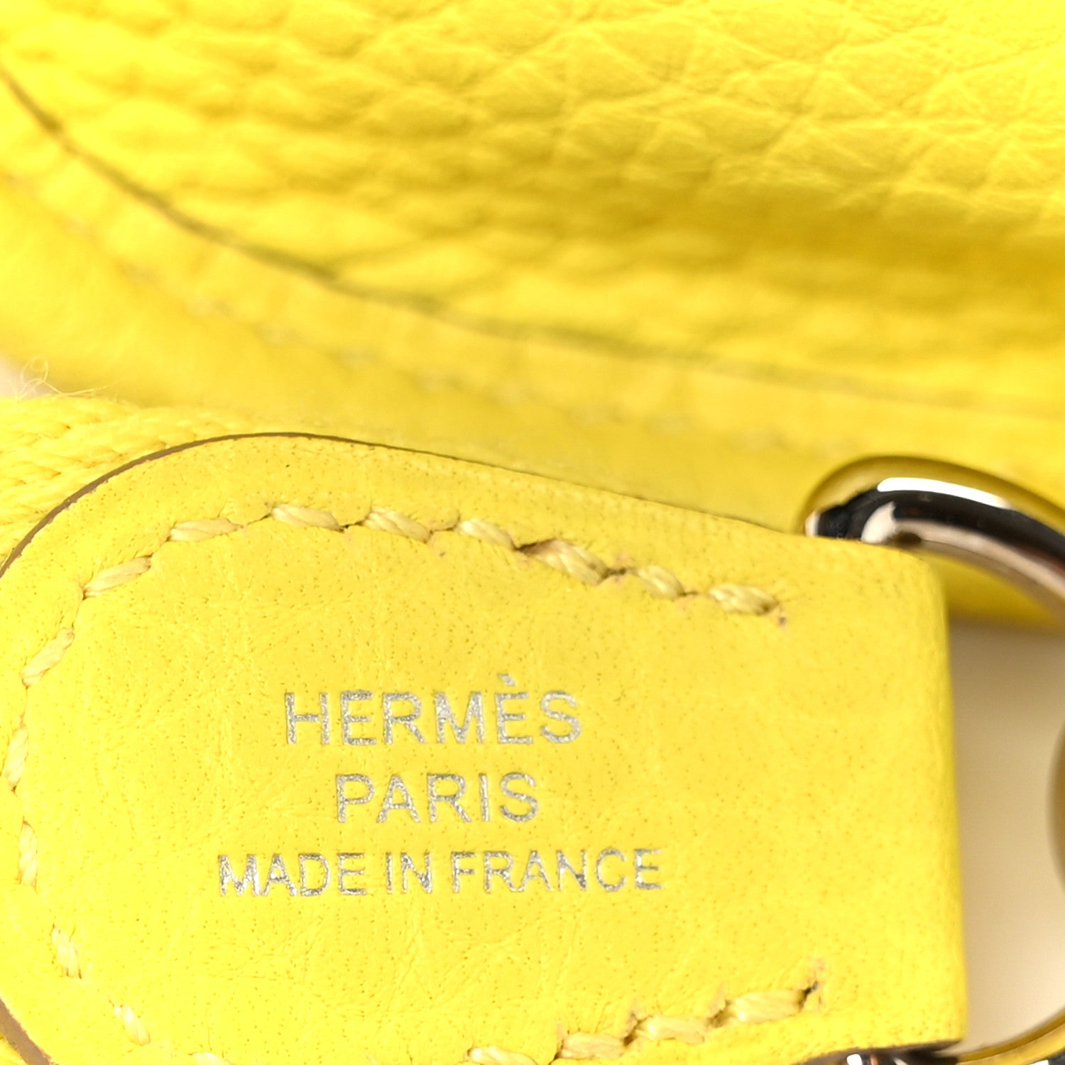 Hermes Taurillon Clemence Evelyne TPM Lime 8 of 11