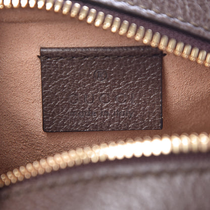 Gucci GG Supreme Monogram Web Mini Ophidia Round Shoulder Bag Brown 6 of 8