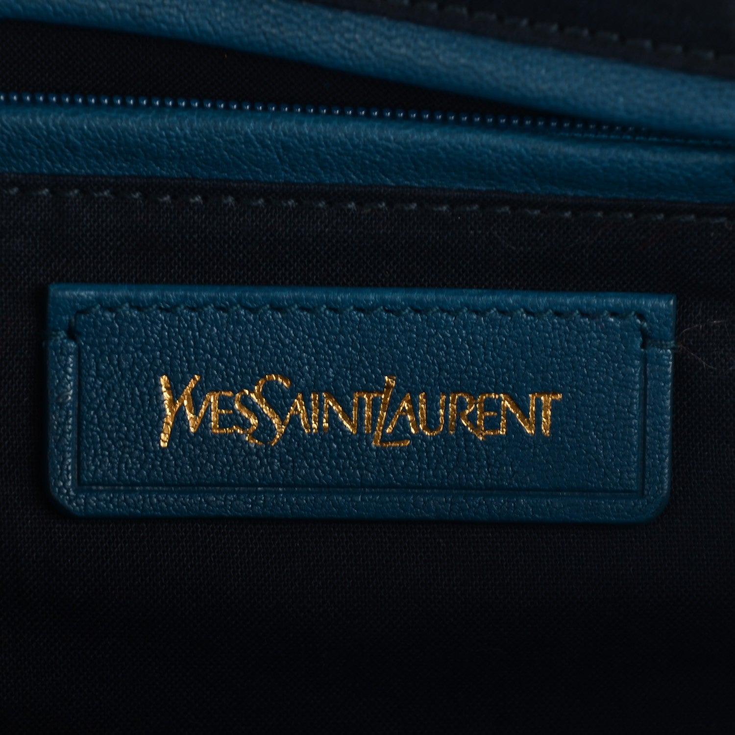 Saint Laurent Sheepskin Medium Cabas ChYc Peacock Blue 6 of 8