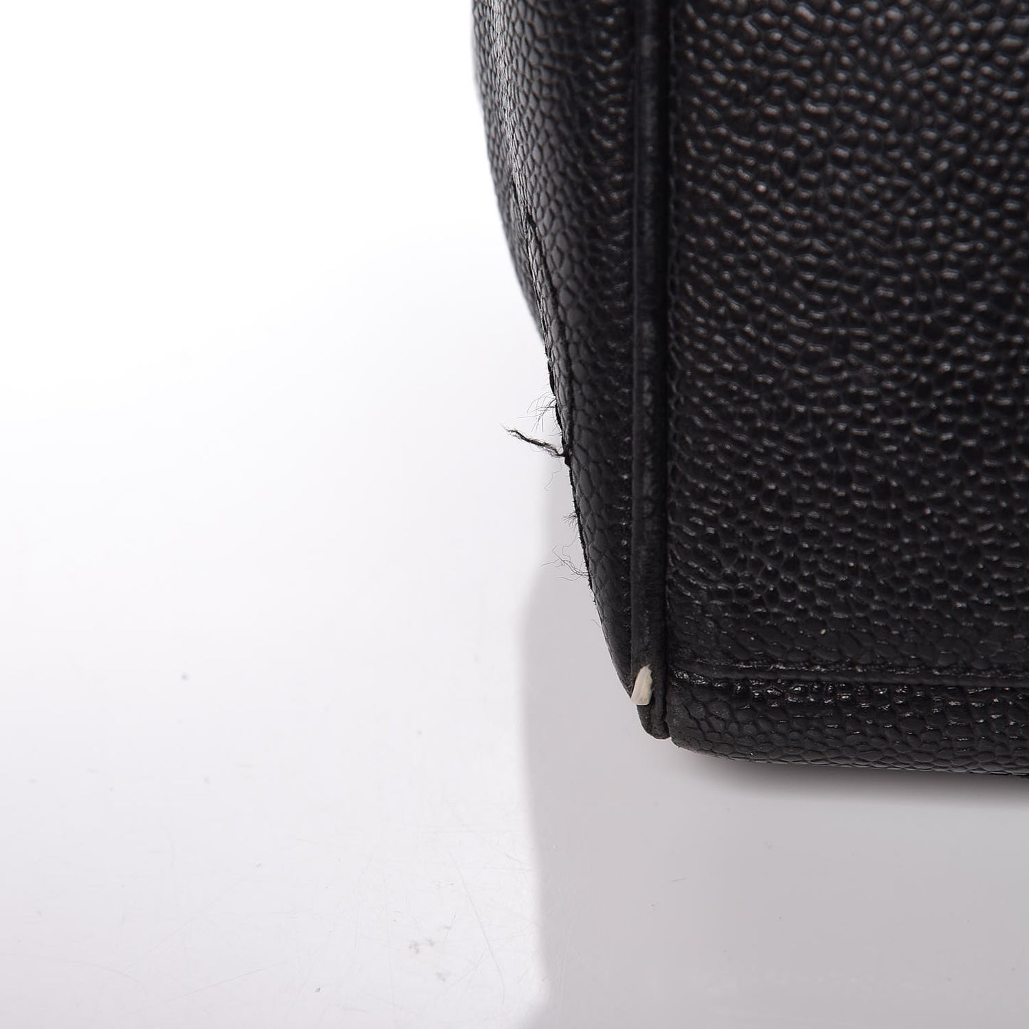 Caviar Drawstring Shoulder Bag Black