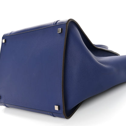 Celine Grained Calfskin Medium Phantom Luggage Indigo 9 of 10