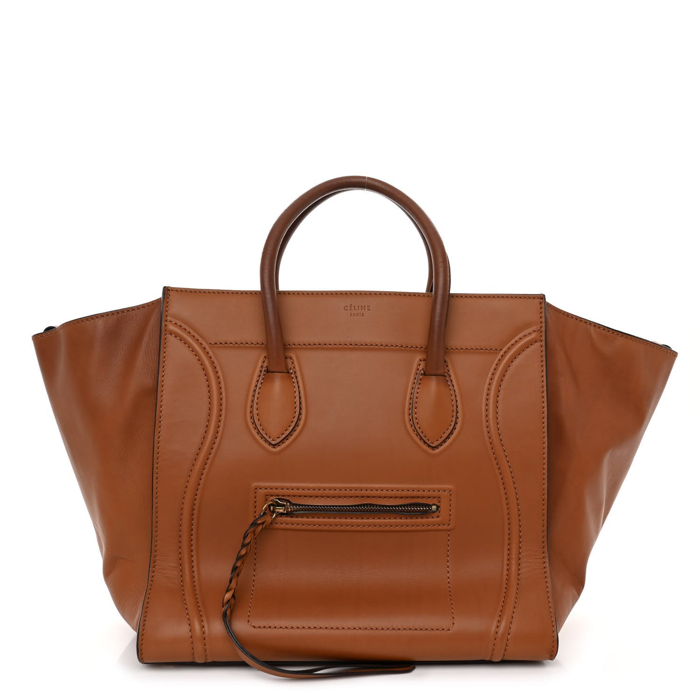Smooth Calfskin Medium Phantom Luggage Tan