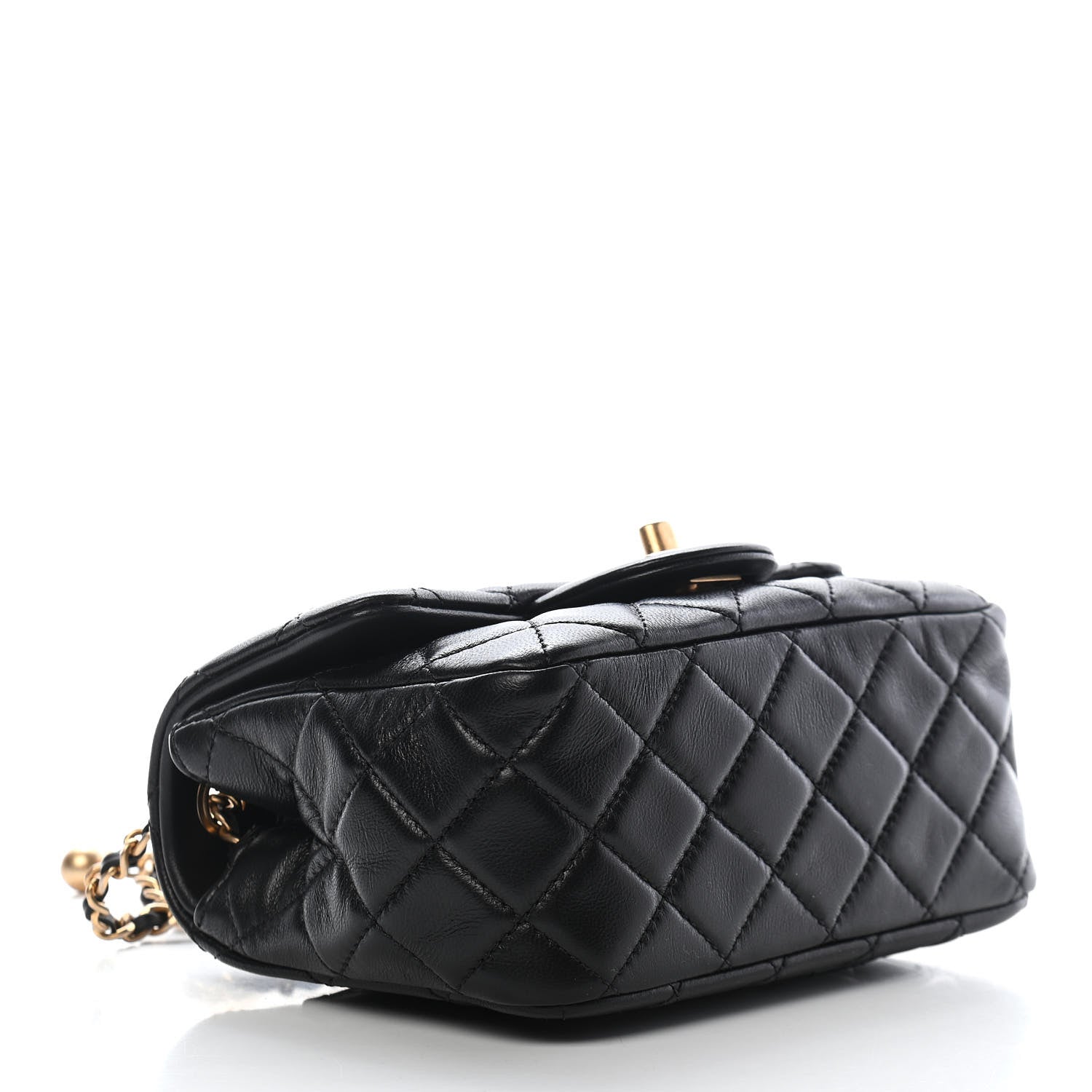 Chanel Lambskin Quilted Mini Pearl Crush Flap Black 4 of 9