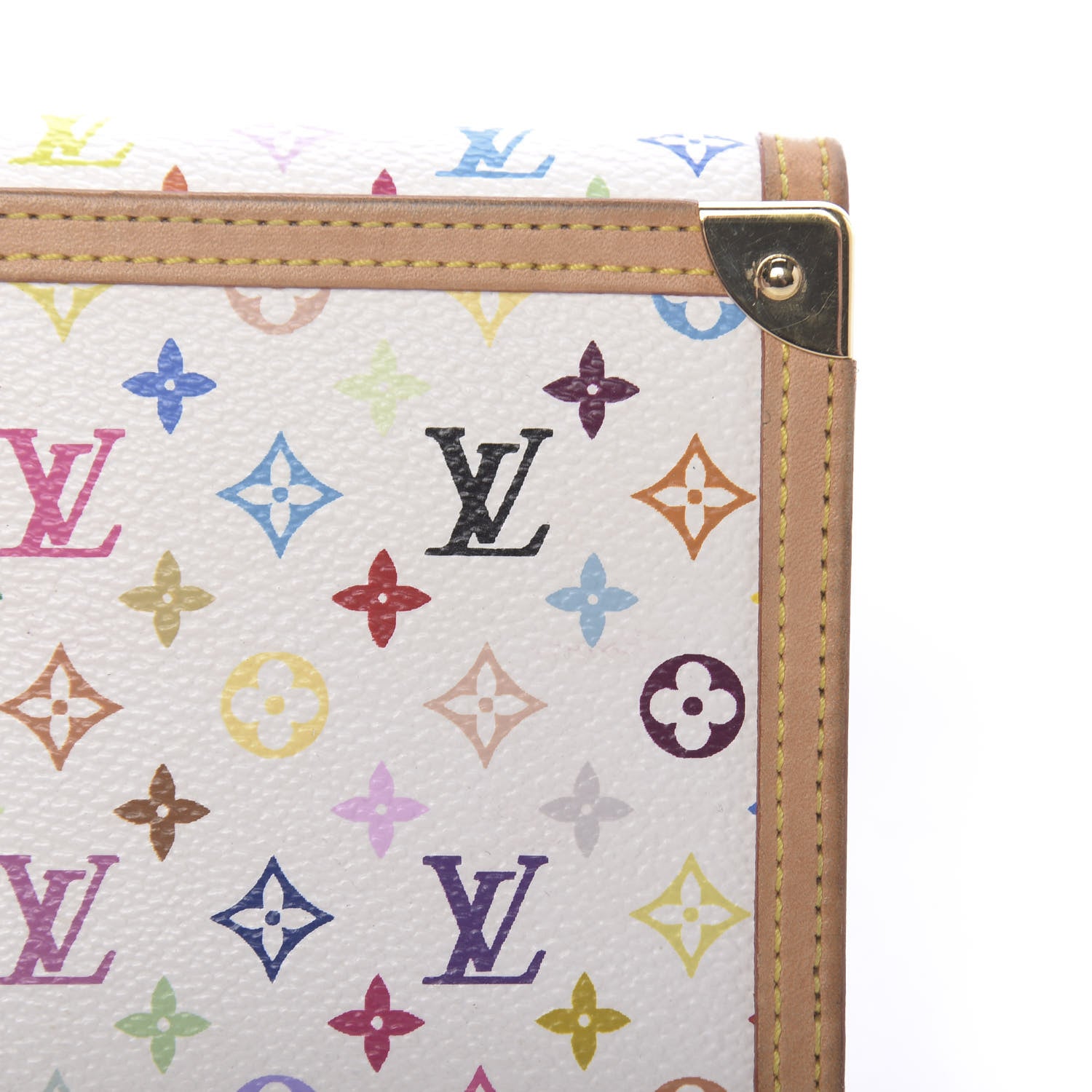 Louis Vuitton Monogram Multicolor Porte Tresor International Wallet White 12 of 13