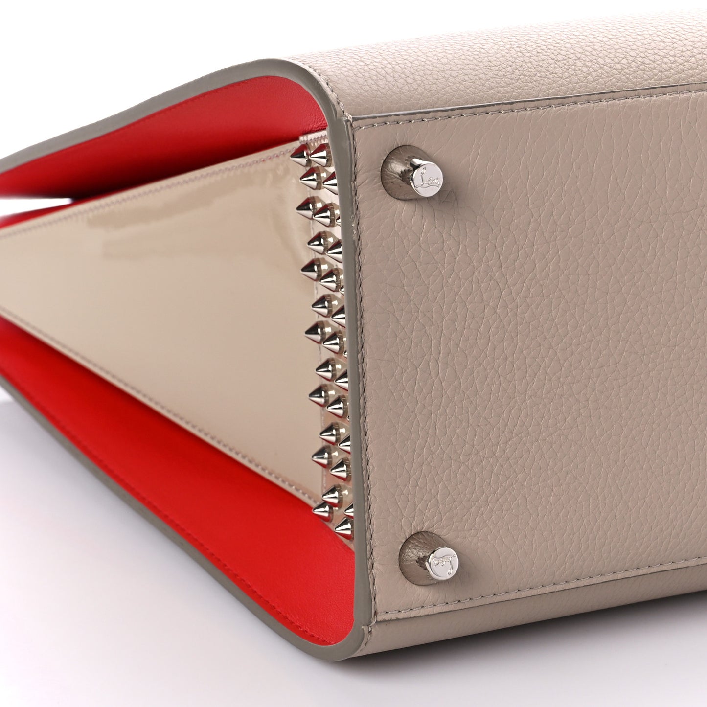 Calfskin Patent Studded Large Paloma Cashmere