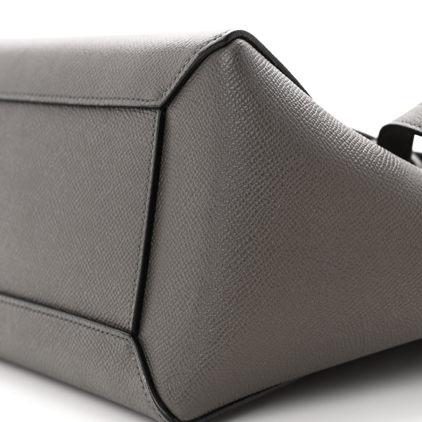 Grained Calfskin Mini Belt Bag Grey