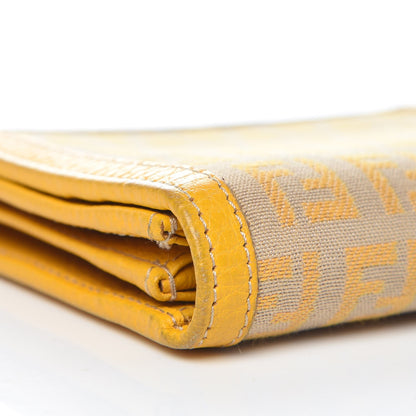 Fendi Zucchino Continental Wallet Yellow 11 of 12