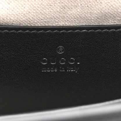 Gucci Calfskin GG Matelasse Small Slim Chain Shoulder Bag Black Natural 6 of 11