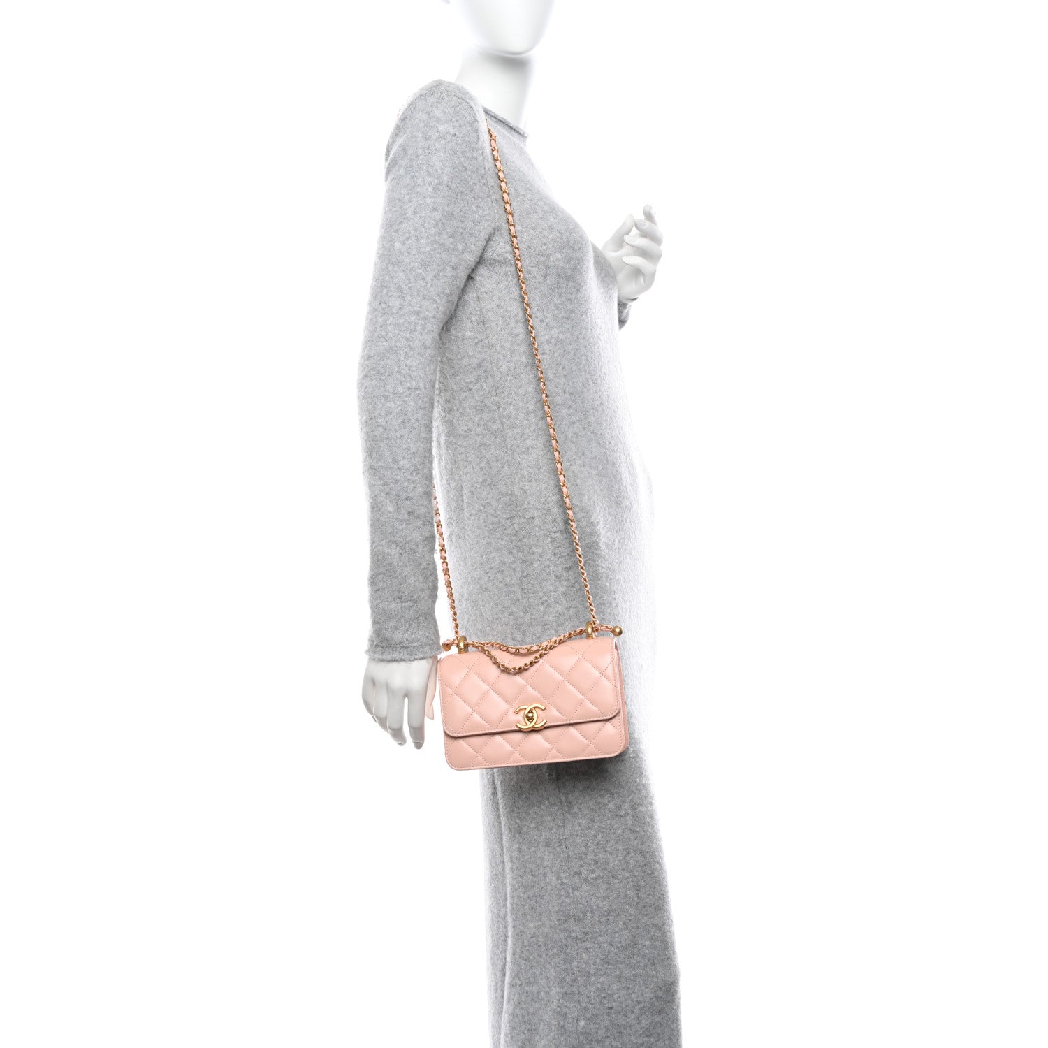 Chanel Calfskin Quilted Mini Perfect Fit Flap Light Pink 2 of 11
