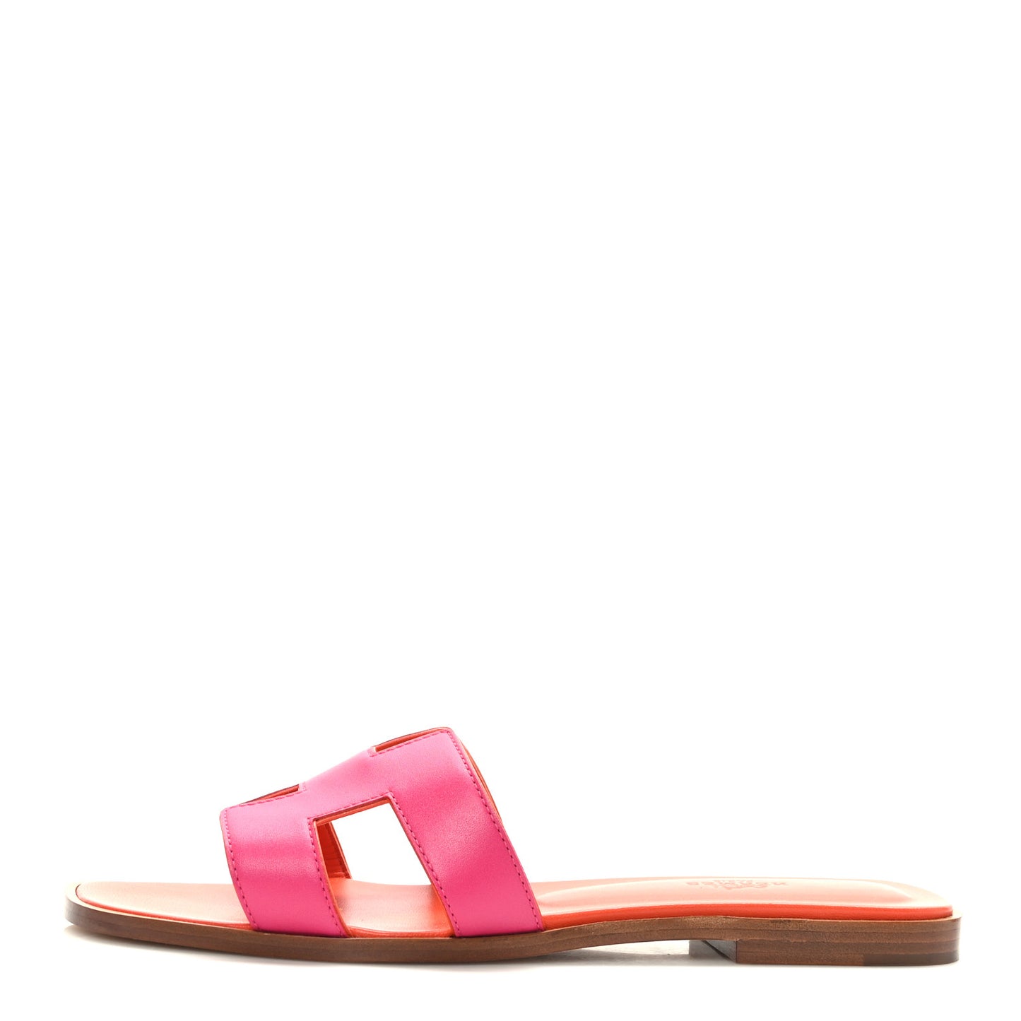 Box Calfskin Oran Sandals 39 Rose Flash Orange H