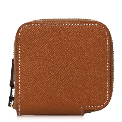 Hermes Epsom Silk'in Coin Purse Gold 1 of 8