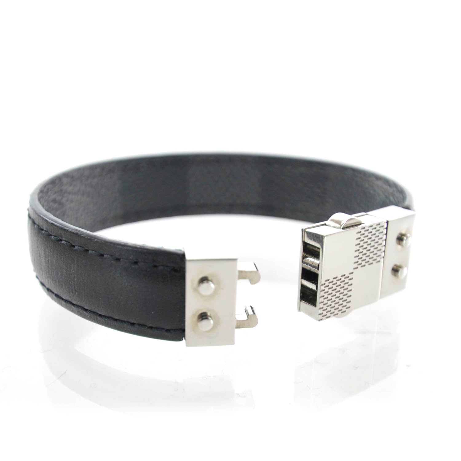 Louis Vuitton Damier Graphite Check It Reversible Bracelet 3 of 7