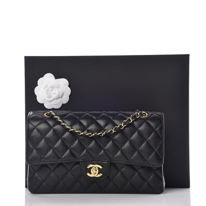 Chanel Caviar Quilted Medium Double Flap Black 11 of 11