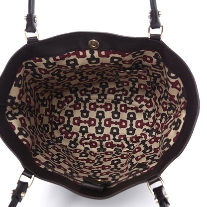 Gucci Guccissima Medium D Gold Tote Dark Brown 4 of 14