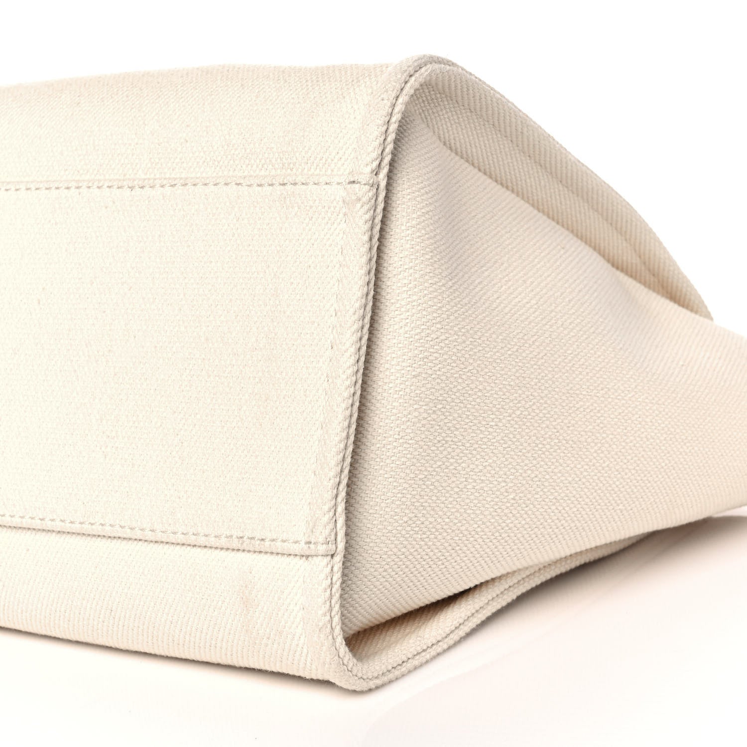 Chanel Canvas Pearl Medium Deauville Tote Ecru Beige 9 of 10