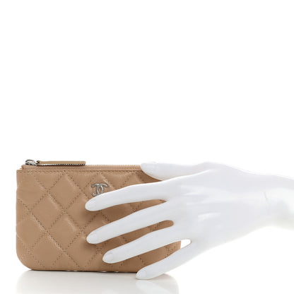 Chanel Caviar Quilted Small Cosmetic Case Beige 2 of 8