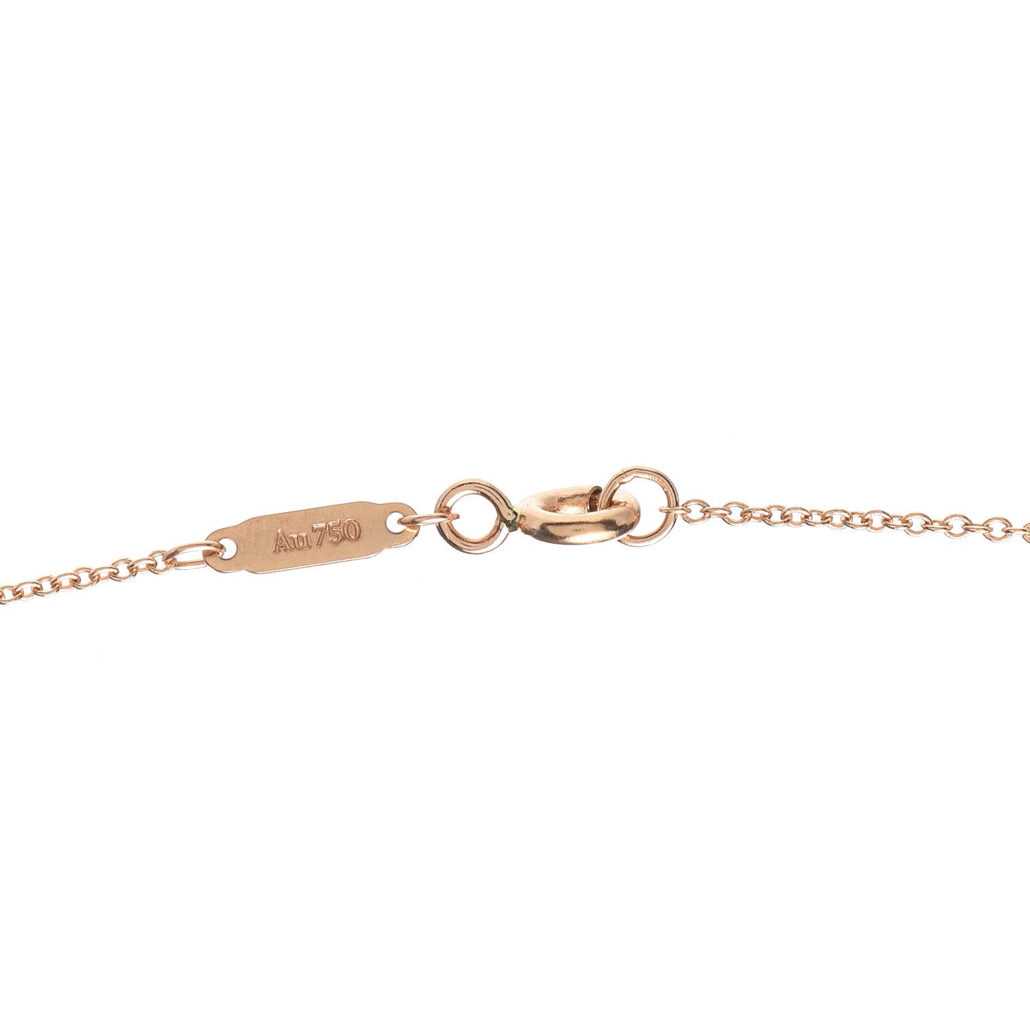 Tiffany 18K Rose Gold Wine and Dine Pendant Necklace 5 of 6
