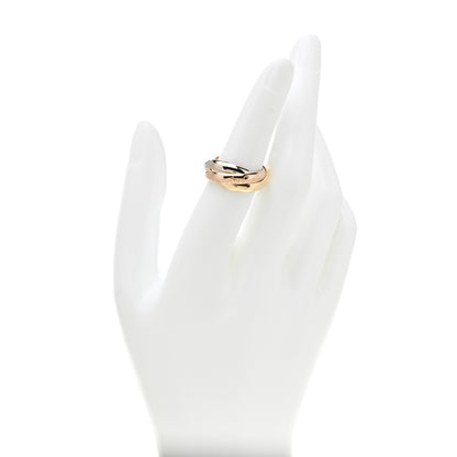 Cartier 18K Pink Yellow White Gold Classic Les Must De Cartier Trinity Ring 53 6.25 2 of 7