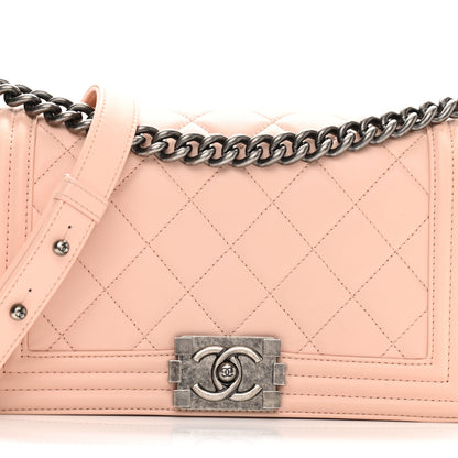 Chanel Lambskin Quilted Medium Boy Flap Light Pink 8 of 10