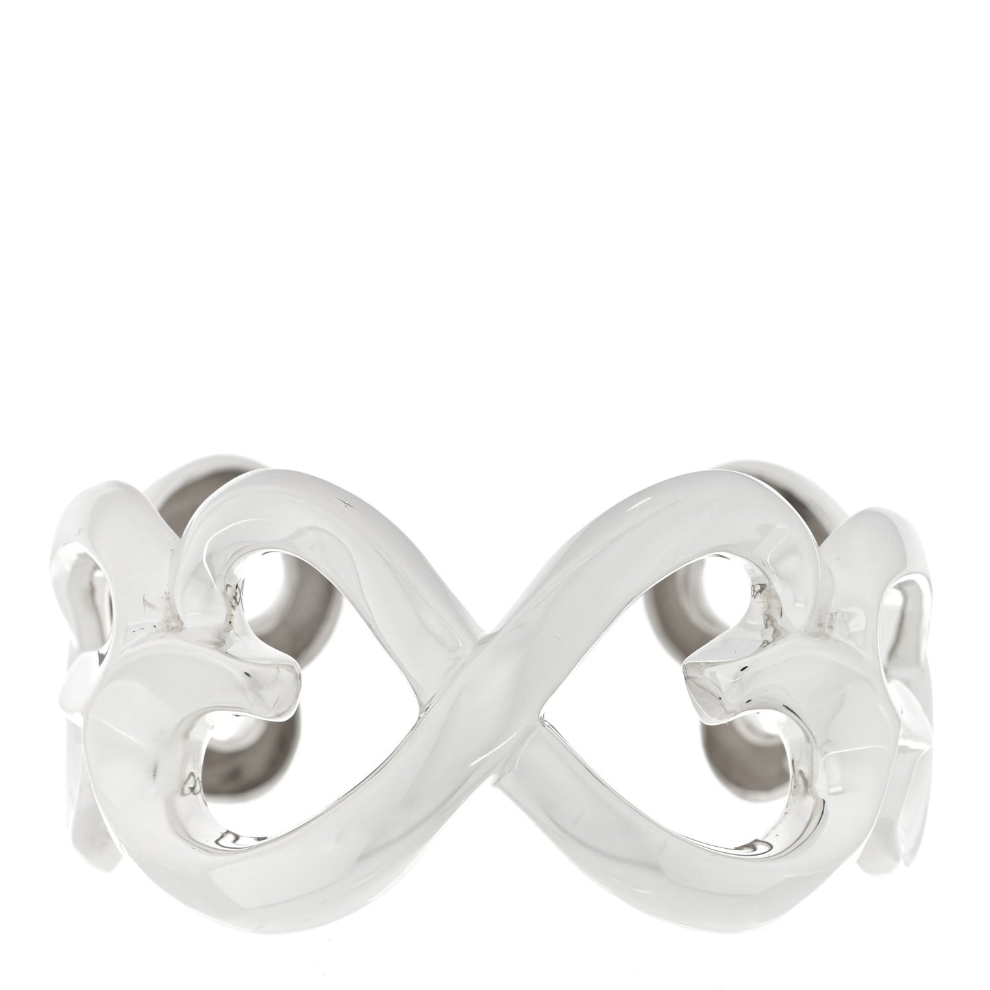 Sterling Silver Paloma Picasso Double Loving Heart Cuff Bracelet